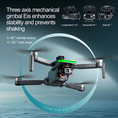 S155 MAX GPS Drone Professional 4K Camera 7.2-inch Touch Screen 3-Axis Gimbal EIS Relay Aircraft Obstacle Avoidance Dron Toy
