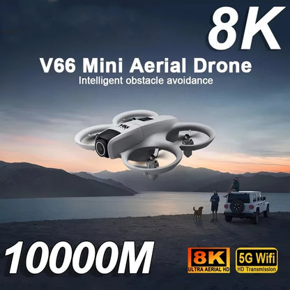 XIAOMI 10000M V66 Mini RC Aerial Drone 8K Professinal Wide Angle HD Dual Camera Intelligent Obstacle Avoidance Drone Toys New