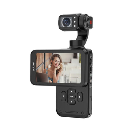 M5 Vlog Action Camera 5K 30fps/ 4K 60fps 3-Axis Anti-shake Digital Video Camcorder 180° Rotation Lens 3.5"Screen Face Tracking