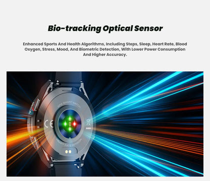 New Outdoor Built-in GPS Smart Watch Men 1.43'' AMOLED Display Compass 3ATM Waterproof Swimming Grade Bluetooth Call Smartwatch