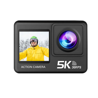Action Camera 5K 4K60FPS 50MP 2.0 Touch EIS Pre-Record Wireless Mic Wi-Fi 170D DVR Webcam Waterproof 30M 5X Zoom Sports Camera