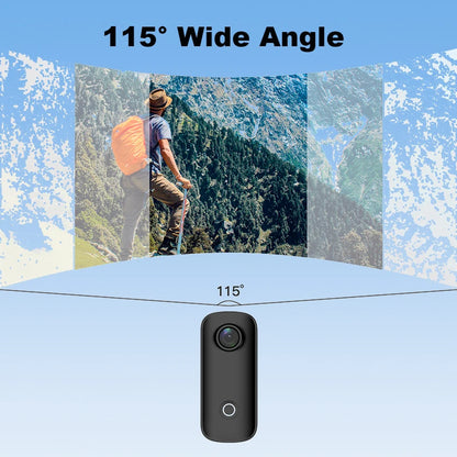 SJCAM C100 / C100Plus Mini Thumb Camera 1080P30FPS / 4K30FPS H.265 12MP 2.4G WiFi 30M Waterproof Case Action Sport DV Camcorder