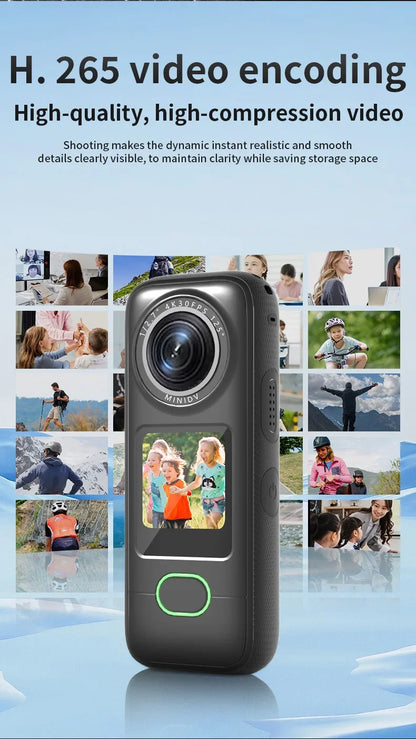 4K Action Camera HD Touch Screen Outdoor Anti Shake Sports DV Handheld Video Recorder Vlog Action Cam Pocket Body Camera