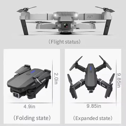 E88Pro Profesional HD Dual Camera Drone with Wide-Angle Head Remote Quadcopter Airplane Toy Helicopter