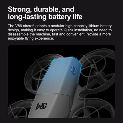 Xiaomi V86 Mini RC Drone 8K Aerial HD Intelligent Obstacle Avoidance Screen Remote Control Brushless Power GPS Helicopeter UAV