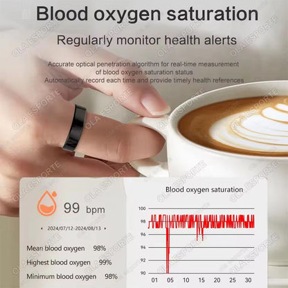 Smart Ring Multifunctional Rings Bluetooth Health Monitoring Ring Sleep Monitor Heart Rate Ring Waterproof Men Women Smart Ring