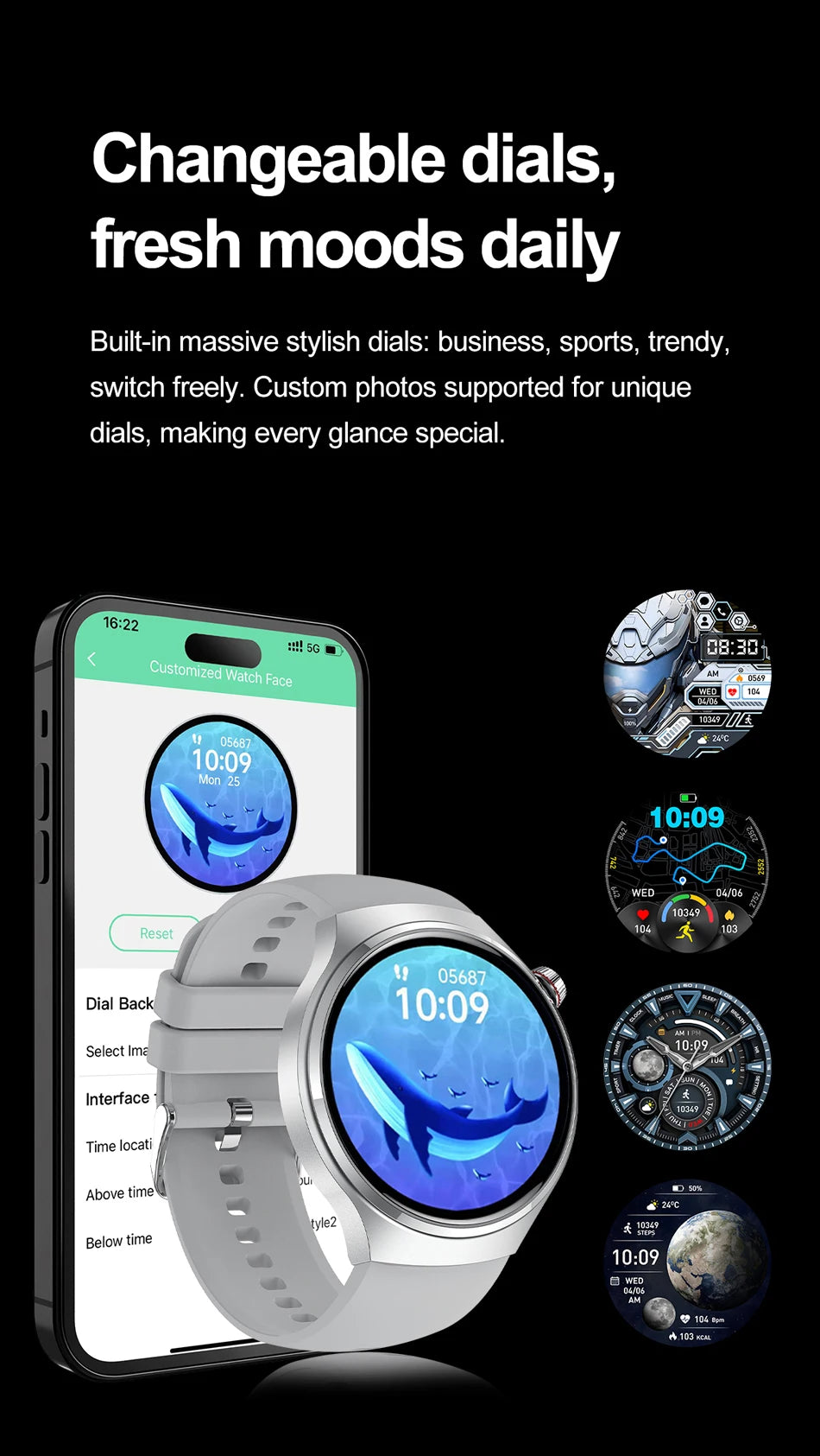 2025 New Watch 4 New Bluetooth Call Smartwatches Men 150+ Sports Mode Health Monitoring AI Voice Assistant Smart Watch IOS