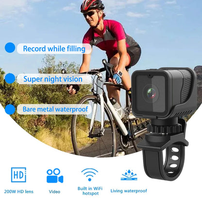 1080P HD Portable Sports Mini Camera with Hotspot WiFi Waterproof Camera, Motorcycle and Bike Driving Recorder