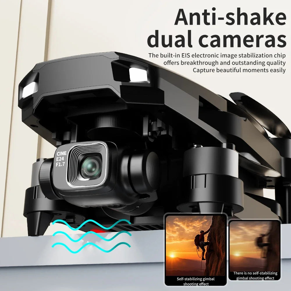 F204 New Original Upgrated RC Drone with 8k professional HD camera 5G WiFi Brushless laser barrier avoidance Folding quadcopter