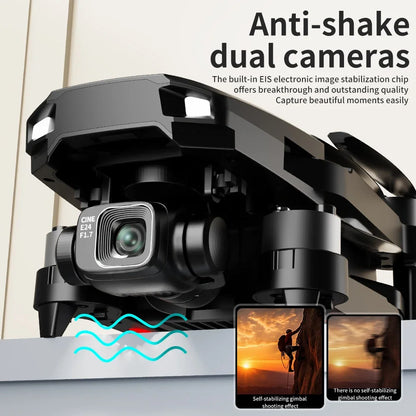 F204 New Original Upgrated RC Drone with 8k professional HD camera 5G WiFi Brushless laser barrier avoidance Folding quadcopter