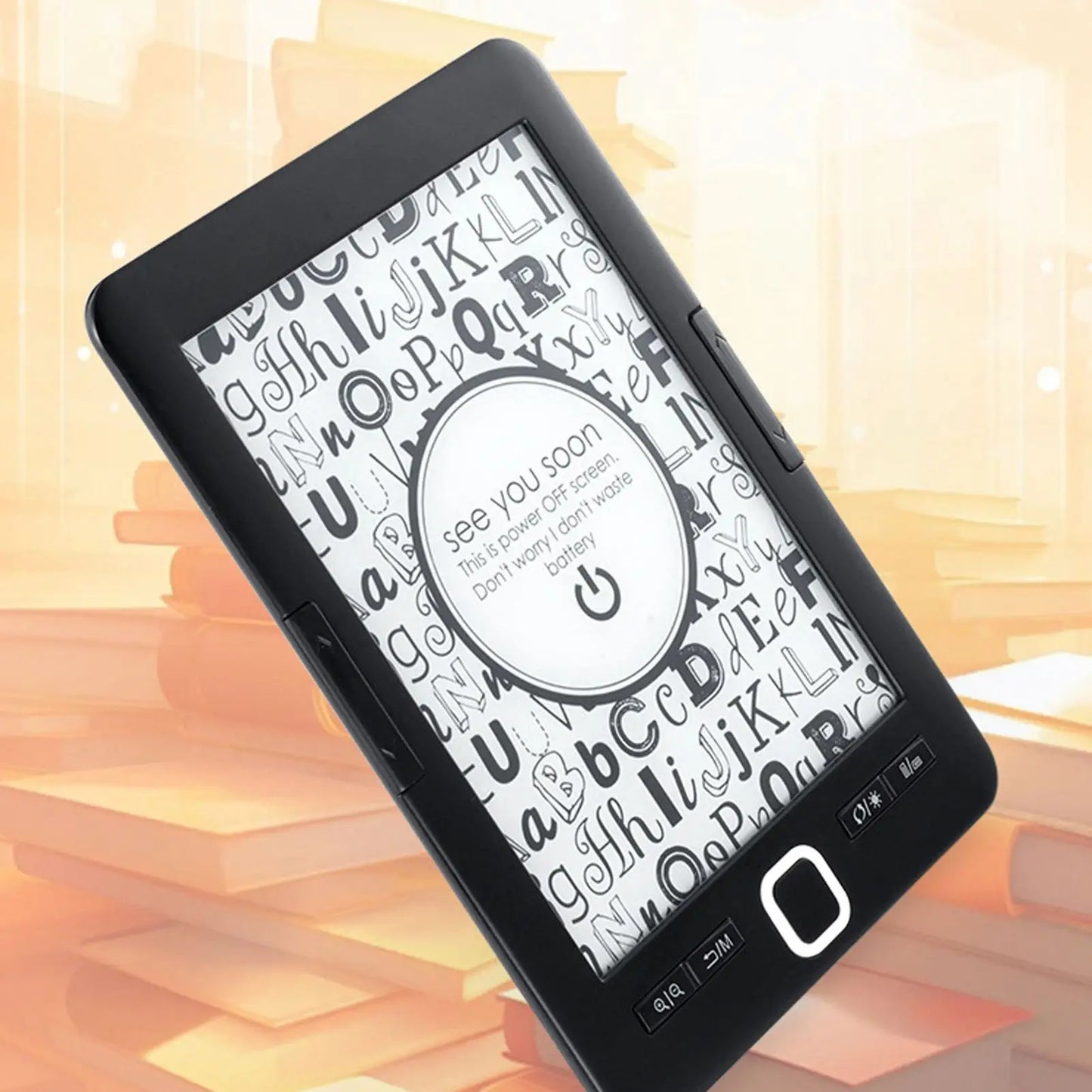 Electric Book Reader Portable Text Highlighting Ink Screen Book Reader Reduce Eye Strain with 8G Storage for Home for Commuting