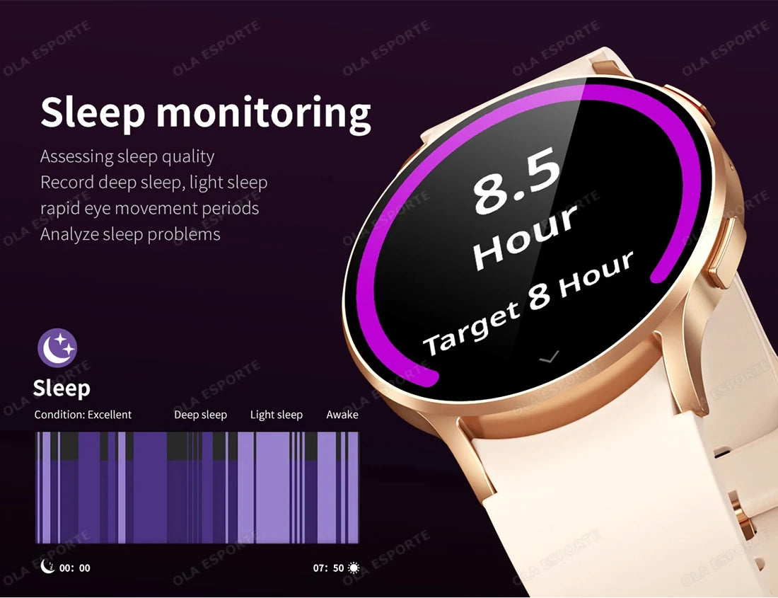 Smartwatch Women Watch 6 Health Monitoring Watch Waterproof Voice Assistant Bluetooth Call Smart Watch 2025 New