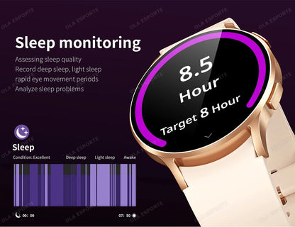 Smartwatch Women Watch 6 Health Monitoring Watch Waterproof Voice Assistant Bluetooth Call Smart Watch 2025 New