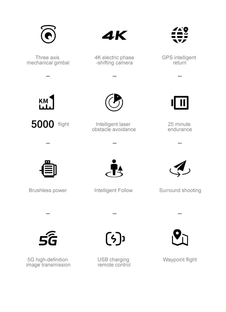 KAITWO Pro GPS Drone HD Camera Aerial Photography FPV 4K 3-axis Anti-shake Gimbal Brushless Obstacle Avoidance Quadcopter Toys ﻿