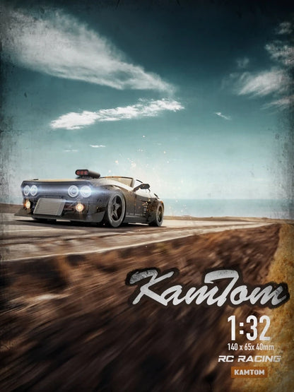 orange Kamtom 3299 1:32 Rc Car Upgrade Luminous Metal Servo Motor Car Dodgeboy Toy Car Professional Rc Drift Rc Stunt Car