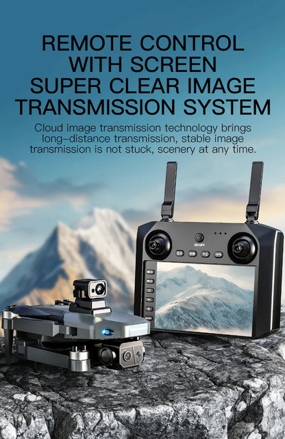 8K HD dual camera GPS drone gimbal 360 ° laser obstacle avoidance brushless quad-axis foldable aircraft