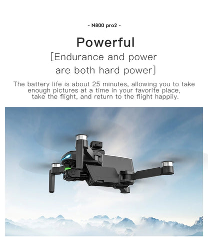 New N800 Pro2 GPS Drone Professional 8K HD Camera With Obstacle Avoidance 3-Axis Gimbal Brushless 5G WIFI FPV RC Dron Quadcopter