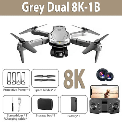 Original V88 Drone 8K Professional Aerial Dual-Camera Omnidirectional Obstacle Avoidance Mini Drone GPS Folding Quadcopter 10km