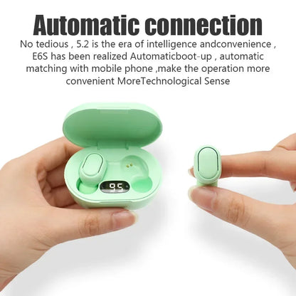 TWS E7S Bluetooth Earphones Wireless Headphones Headset with Mic HiFi Stereo Sport Noise Cancelling Mini Earbuds For Smartphones