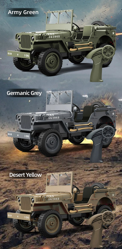 JJRC C8815 RC Car 1/10 WILLYS 1941 4WD RTR RC Crawler 2.4G Remote Control Car Off-road Climbing Military RC Truck Toys Gift