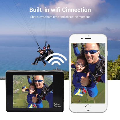 Ultra HD 4K Action Camera 1080P/30FPS 2.0 inch Screen WiFi Remote Control Mini Cameras Waterproof DV Helmet Go Sport Camera Pro