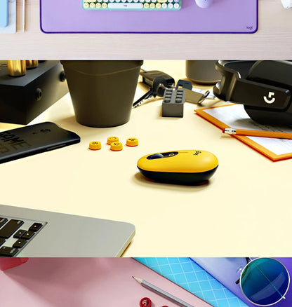 Logitech M350 POP MOUSE Wireless Bluetooth Mouse Girls Small Cute Computer iPad Office Home Notebook