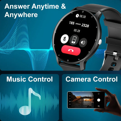 2025 New Smart Watch Men Full Touch Screen Sport Fitness Watch IP67 Waterproof Bluetooth For Android ios smartwatch Men+box