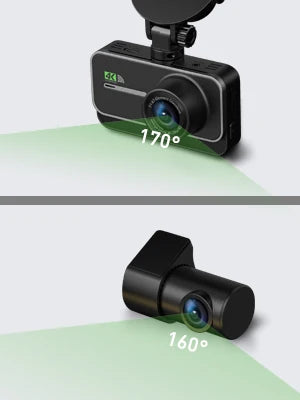 Dash Cam for Cars Car Camera Dash Cam 4K WIFI Camera for Car Front and Rear Dash Camera Wifi Dashcam Vehicle Black Box