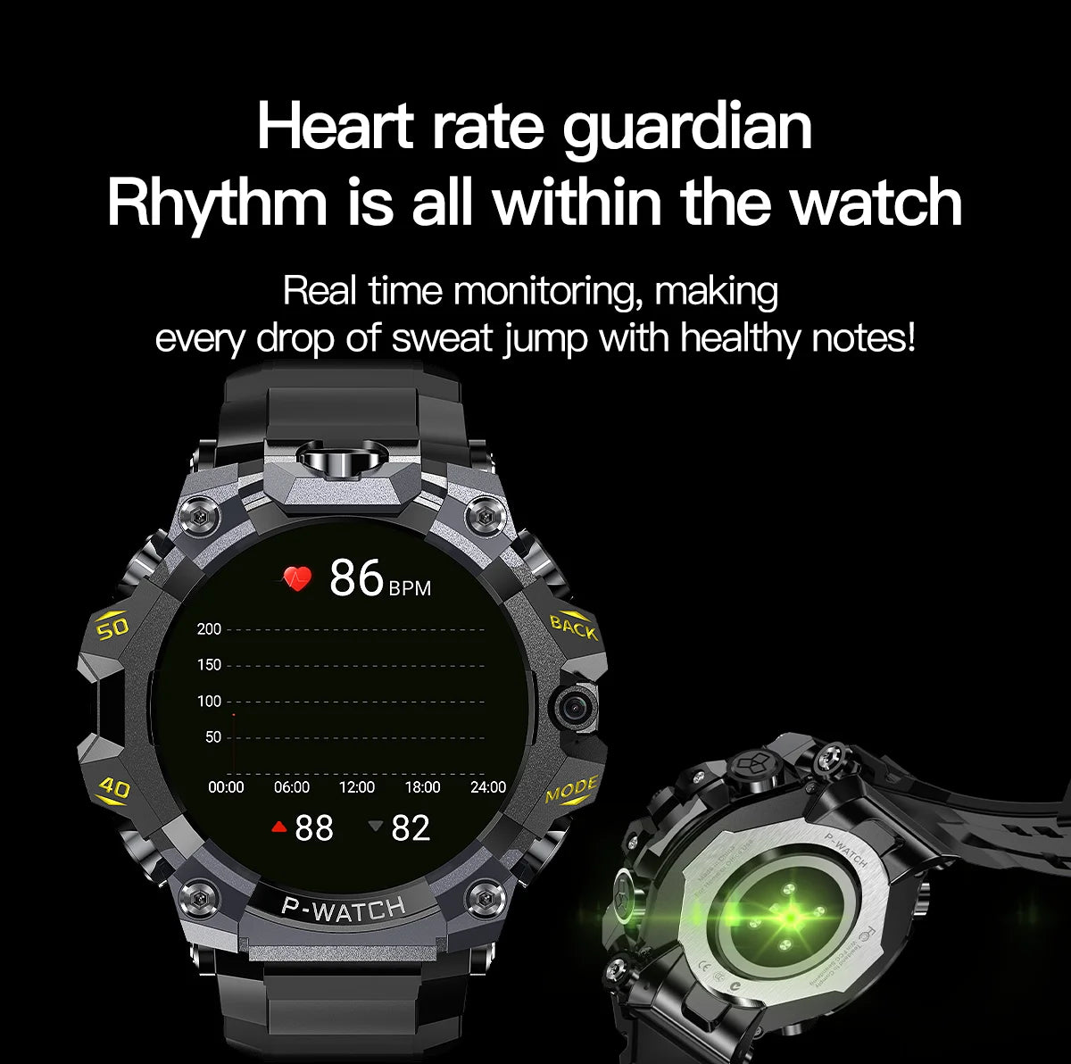 4G LTE Android Smart Watch With 1.508-inch Amoled Screen 8MP Dual Camera GPS IP68 Waterproof Outdoor sports Health monitoring