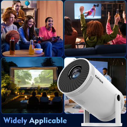 New Portable Projector 4K 1280*720P Android 11 Dual-band Wifi6 2.4G+5G 260ANSI BT5.0 1080P Home Cinema Outdoor Mini Projectors