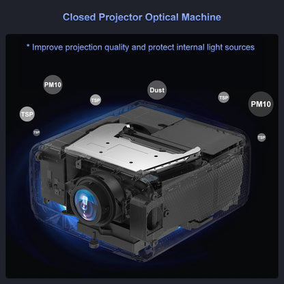 Touyinger Q12W PRO Full HD 1080P Projector 4K 2800 ANSI Android 12 Cinema Beam Projector for Home Education Conference Video