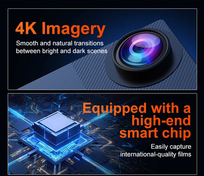 4K Action Camera 1080P 30FPS 170° Wide Angle Lens Outdoor Diving And Riding Sports Camera Ultra HD Pixels Sports Camera