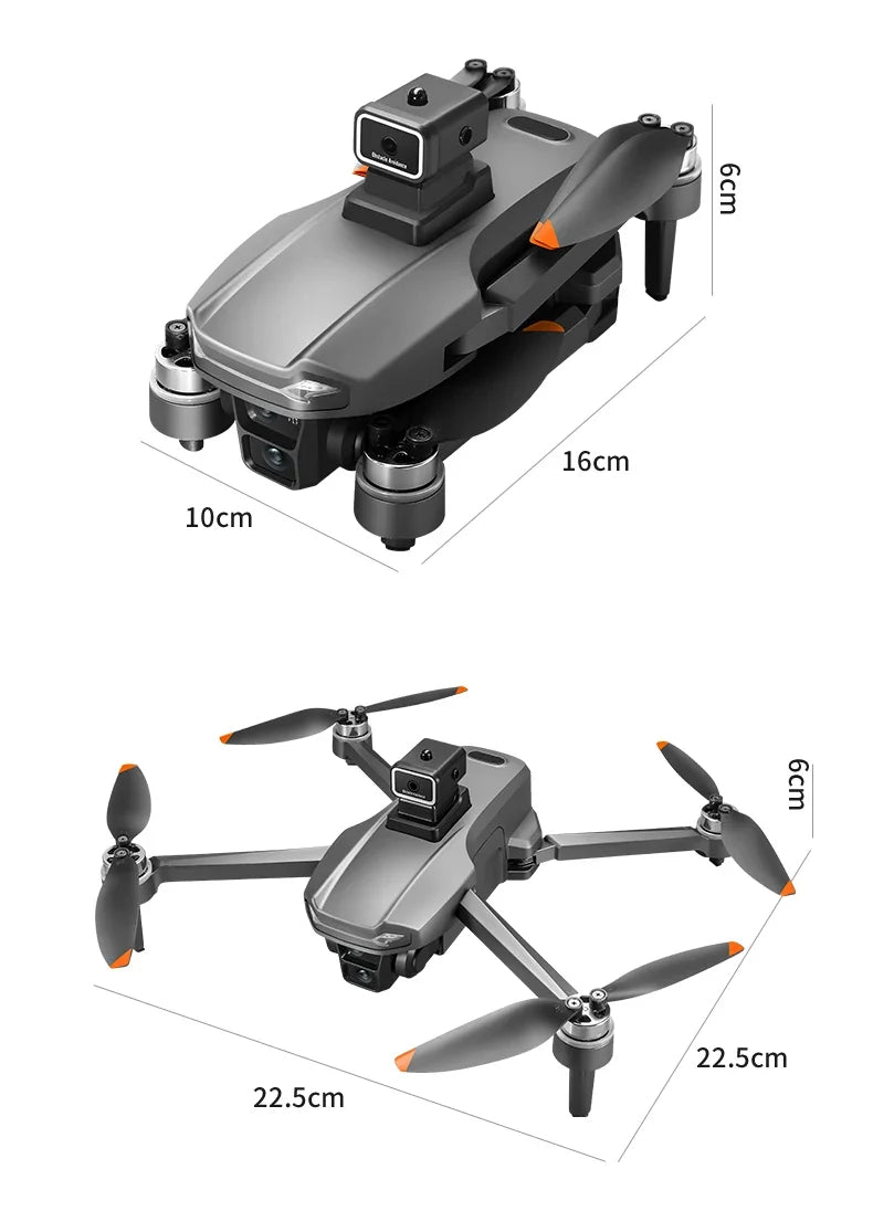 SHOU601PROMAX With Screen GPS Drone Aerial 8K HD Professional Quadcopter Obstacle Avoidance Brushless Remote Control Aircraft