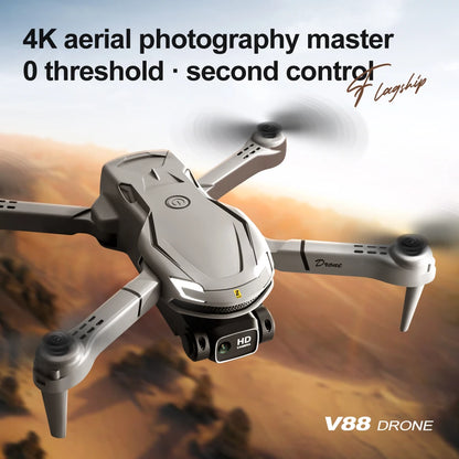 Original V88 Drone 8K Professional Aerial Dual-Camera Omnidirectional Obstacle Avoidance Mini Drone GPS Folding Quadcopter 10km