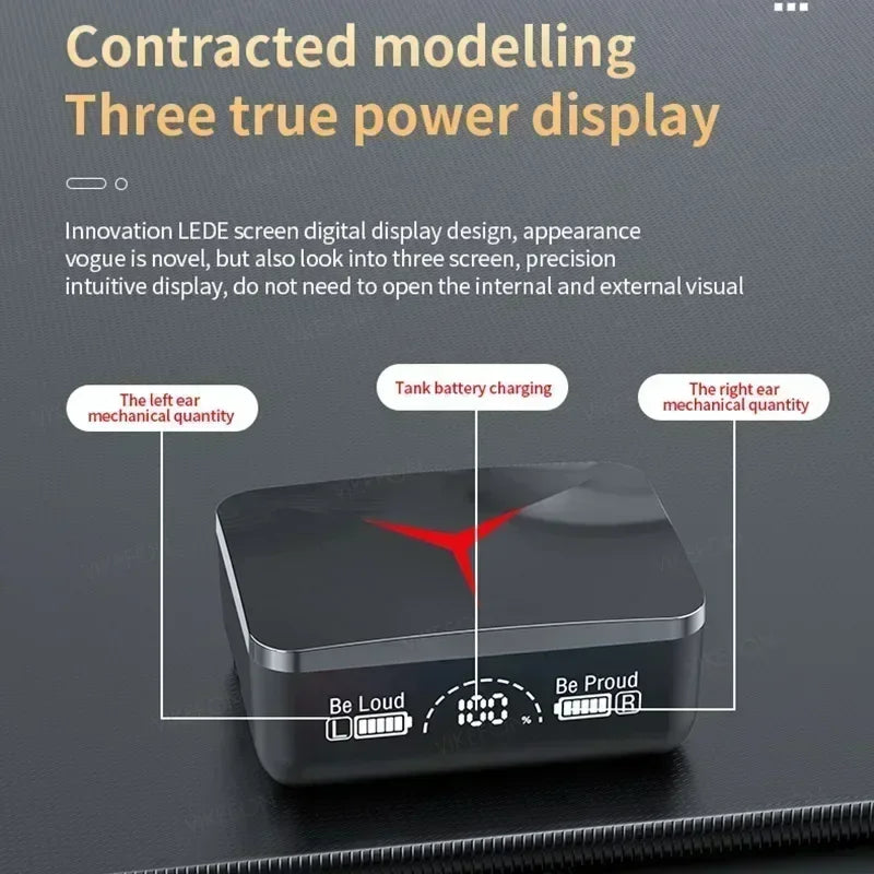 TWS M90 Wireless Headphones Gaming Earphone Bluetooth 5.3 Sport Earbuds with Mic Wireless Headset For iPhone 16 15 14 13 Xiaomi