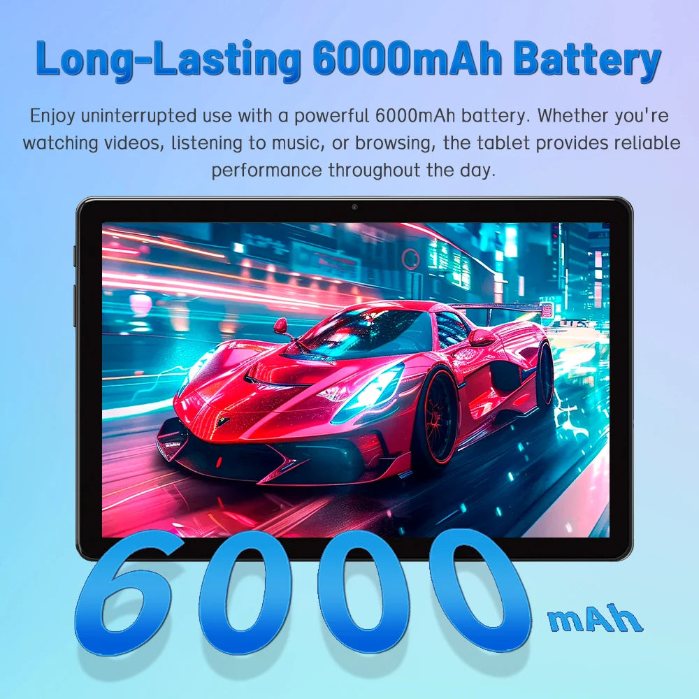 Tablet 10.1 Inch, 2025 Android 15 Tablets, 12GB+128GB, 1TB Expand, Widevine L1 Compatible Octa-Core Tablet with 6000mAh Battery