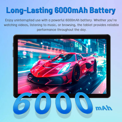 Tablet 10.1 Inch, 2025 Android 15 Tablets, 12GB+128GB, 1TB Expand, Widevine L1 Compatible Octa-Core Tablet with 6000mAh Battery