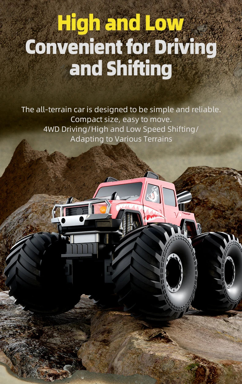 KBDFA Q215 Amphibious RC Car 2.4G 4WD Remote Control Truck Climbing Off Road Waterproof Armored Vehicles Kid Toys Gift