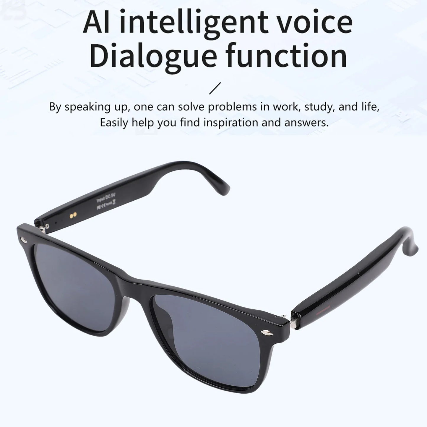 Smart Glasses Music Sunglasses Smart Sunglasses IP65 Water Proof Bluetooth 5.4 Sunglasses Noise Cancelling Built in Mic Speaker