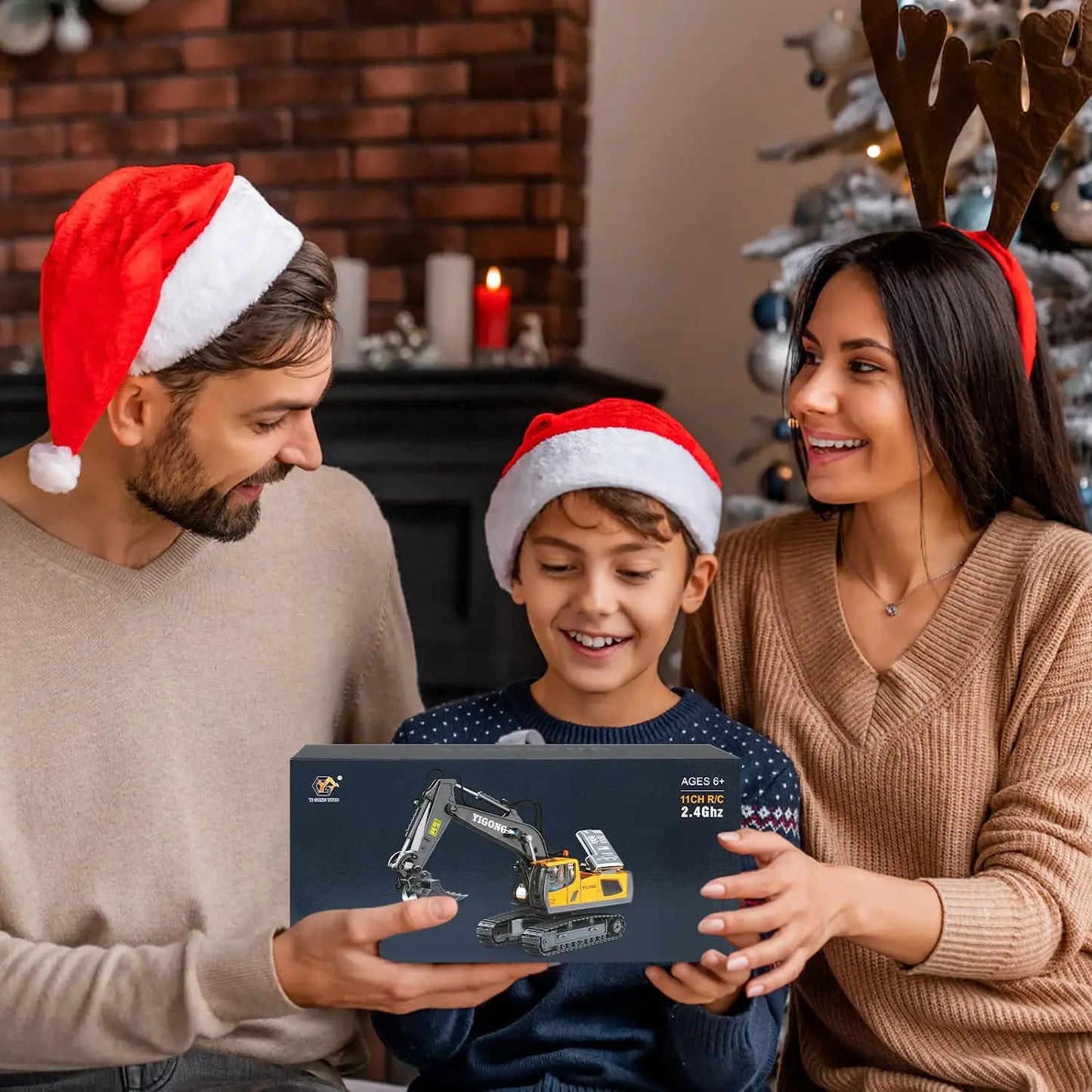 RC Excavator 1:20 Remote Control Truck 2.4G RC Crawler Engineering Vehicle Truck Radio Control Children's Day Christmas Gifts