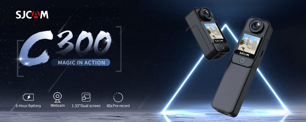 SJCAM C100 / C100Plus Mini Thumb Camera 1080P30FPS / 4K30FPS H.265 12MP 2.4G WiFi 30M Waterproof Case Action Sport DV Camcorder