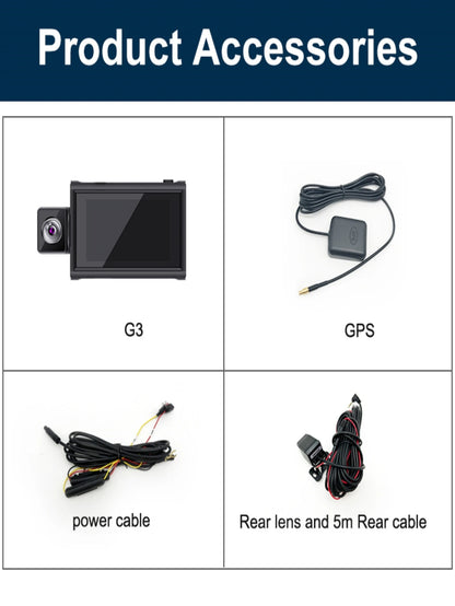 Dash Cam 3Inch 4G Android10.0  GPS Navigation ADAS Car Dvr Camera Full HD 1080P Car Video Recorder DVR WiFi BT