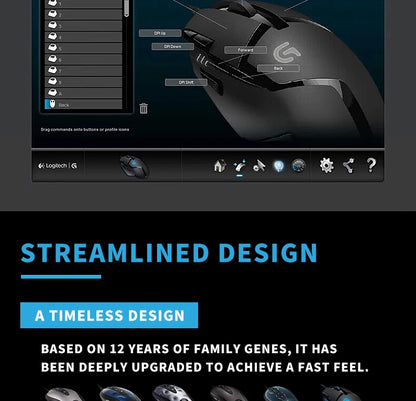 Logitech (G) G402 gaming mouse wired mouse e-sports mechanical macro programming mouse CSGO eating chicken computer competitive