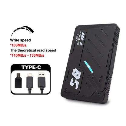 Portable External Hard Drive 1TB 750G 500G 320G 250G 160G USB3.0 USB3.1 2.5" Mecha RGB Storage Disk for PC PS5 PS5 Xbox Laptops