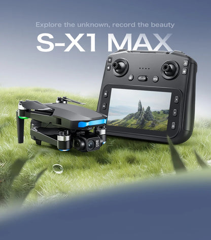 S-X1 GPS Drone Professional 3-Axis Gimbal 5G WIFI 4K Camera RC FPV Drone with Screen 5KM Digital Image Transmission Aerial UAV