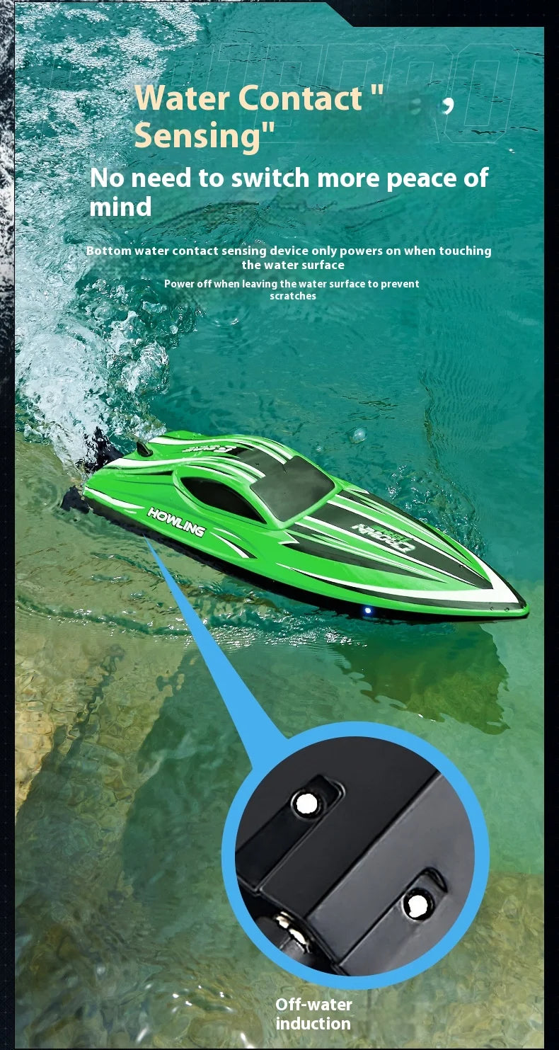 Hj818pro High-Speed Remote Control Boat 41cm Brushless Motor Competitive Boat High Horsepower Boat Model Children'S Water Toy