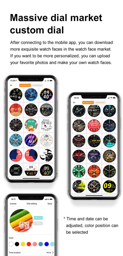 LIGE NFC Smart Watch Men AMOLED HD Screen Wireless Charging Heart Rate Bluetooth Voice Assistant Sports Watches Men Smartwatch