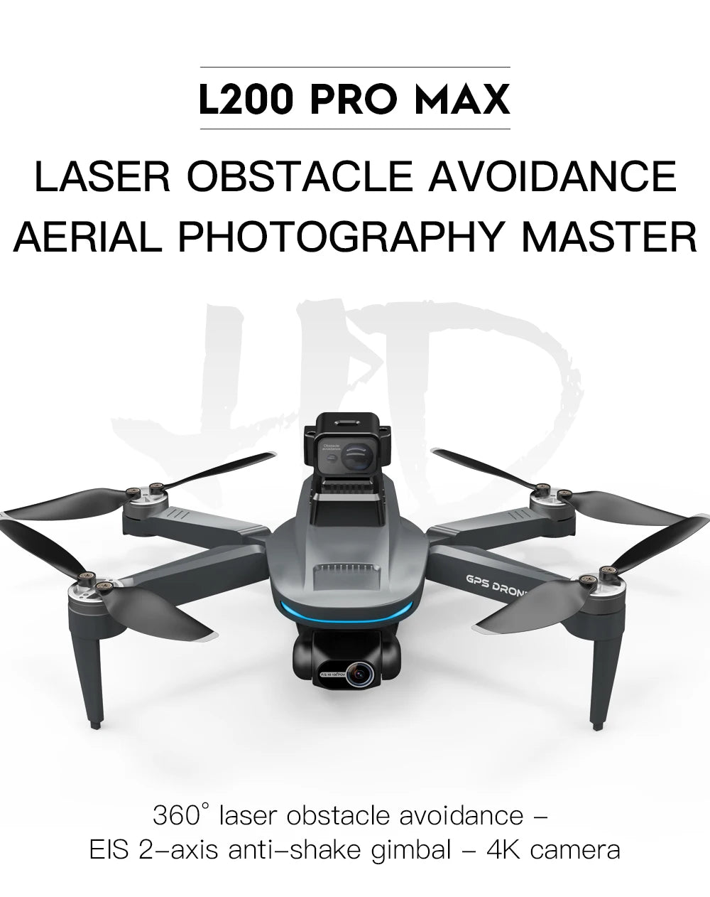 LYZRC L200 PRO MAX Camera Drone 4K Professional 2-Axis PTZ GPS Dron Brushless 360 Obstacle Avoidance 5G WIFI Foldable Quadcopter