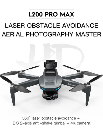 LYZRC L200 PRO MAX Camera Drone 4K Professional 2-Axis PTZ GPS Dron Brushless 360 Obstacle Avoidance 5G WIFI Foldable Quadcopter