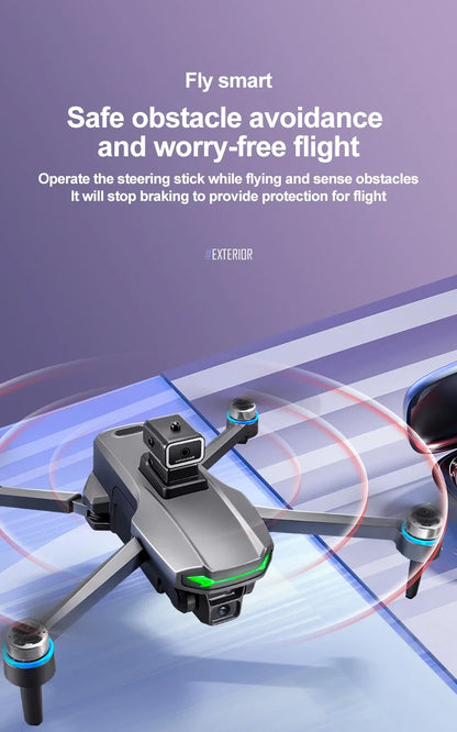 SHOU601PROMAX With Screen GPS Drone Aerial 8K HD Professional Quadcopter Obstacle Avoidance Brushless Remote Control Aircraft